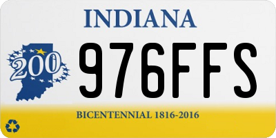 IN license plate 976FFS