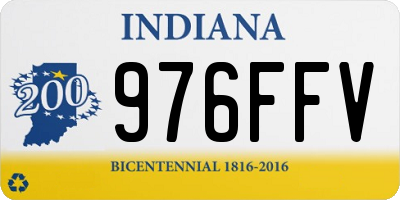 IN license plate 976FFV