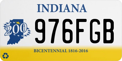 IN license plate 976FGB