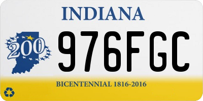 IN license plate 976FGC