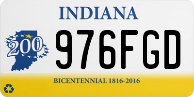 IN license plate 976FGD