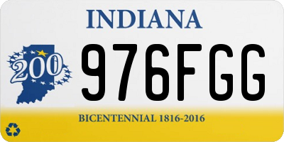 IN license plate 976FGG