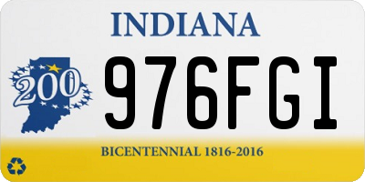 IN license plate 976FGI