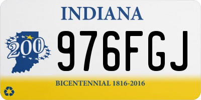 IN license plate 976FGJ