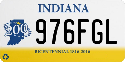 IN license plate 976FGL