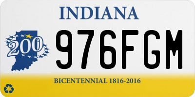 IN license plate 976FGM