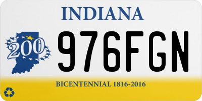 IN license plate 976FGN