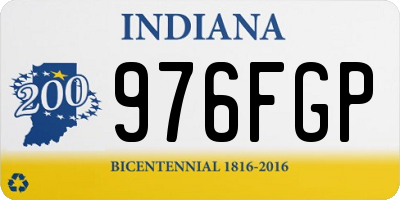 IN license plate 976FGP
