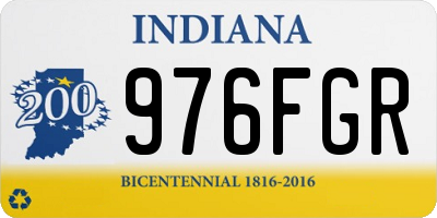 IN license plate 976FGR