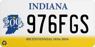 IN license plate 976FGS