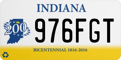IN license plate 976FGT