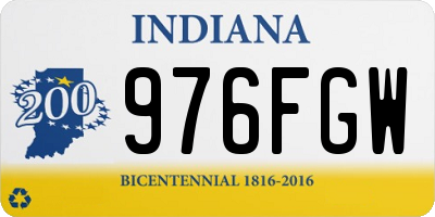 IN license plate 976FGW