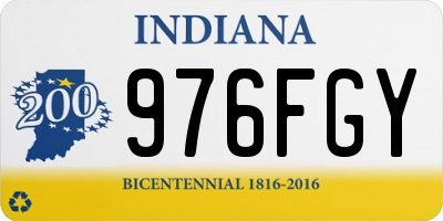 IN license plate 976FGY