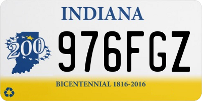 IN license plate 976FGZ