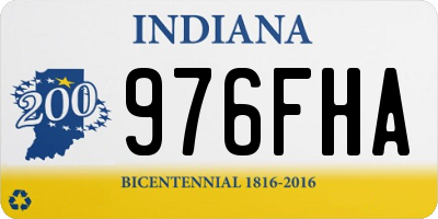 IN license plate 976FHA