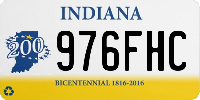 IN license plate 976FHC