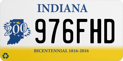 IN license plate 976FHD