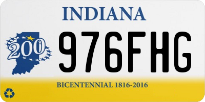 IN license plate 976FHG