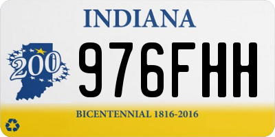 IN license plate 976FHH