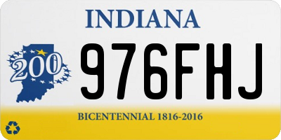 IN license plate 976FHJ