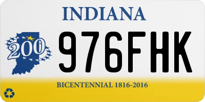 IN license plate 976FHK