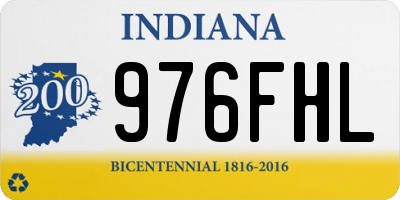 IN license plate 976FHL