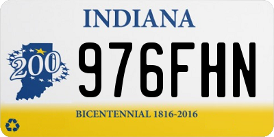 IN license plate 976FHN