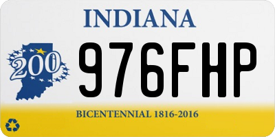 IN license plate 976FHP