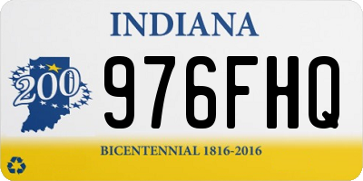 IN license plate 976FHQ