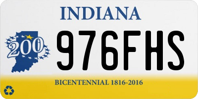 IN license plate 976FHS