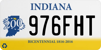 IN license plate 976FHT