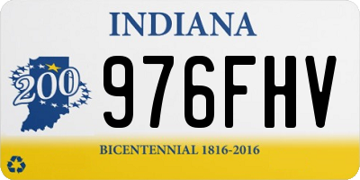 IN license plate 976FHV