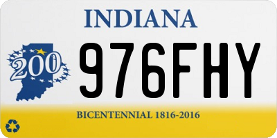 IN license plate 976FHY