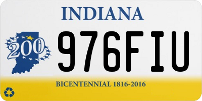 IN license plate 976FIU