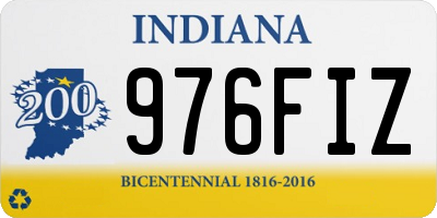 IN license plate 976FIZ
