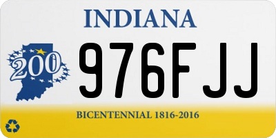 IN license plate 976FJJ