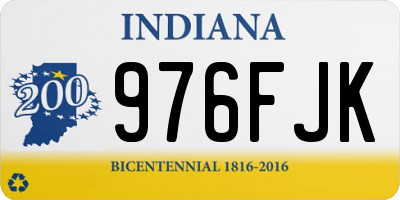 IN license plate 976FJK