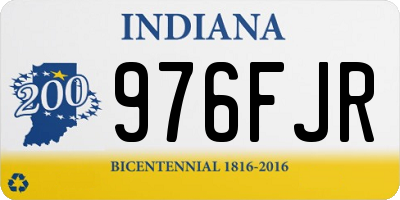 IN license plate 976FJR