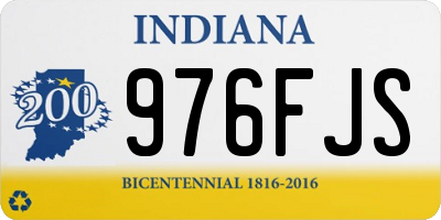 IN license plate 976FJS