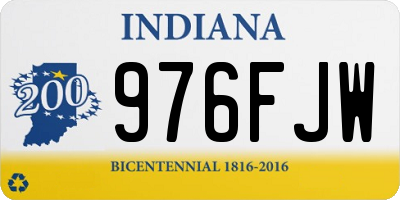 IN license plate 976FJW