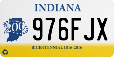 IN license plate 976FJX