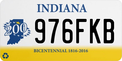 IN license plate 976FKB