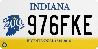 IN license plate 976FKE