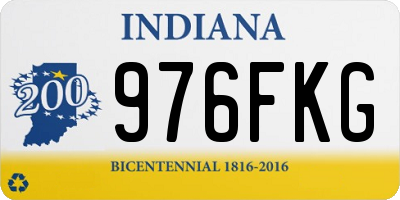 IN license plate 976FKG