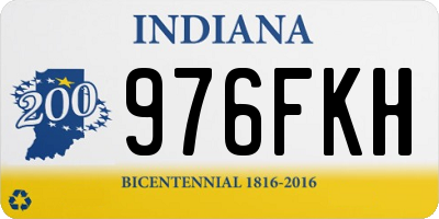 IN license plate 976FKH
