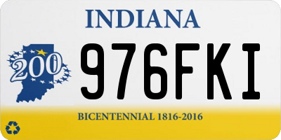 IN license plate 976FKI