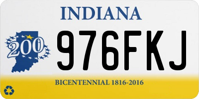 IN license plate 976FKJ