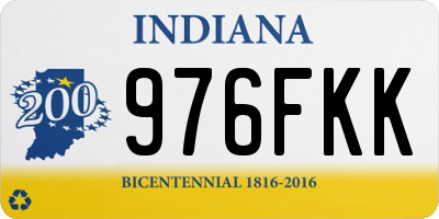 IN license plate 976FKK
