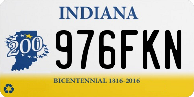 IN license plate 976FKN