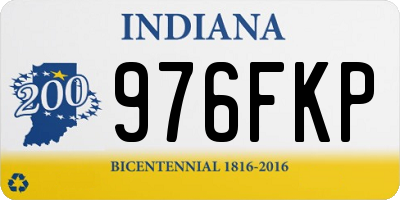 IN license plate 976FKP